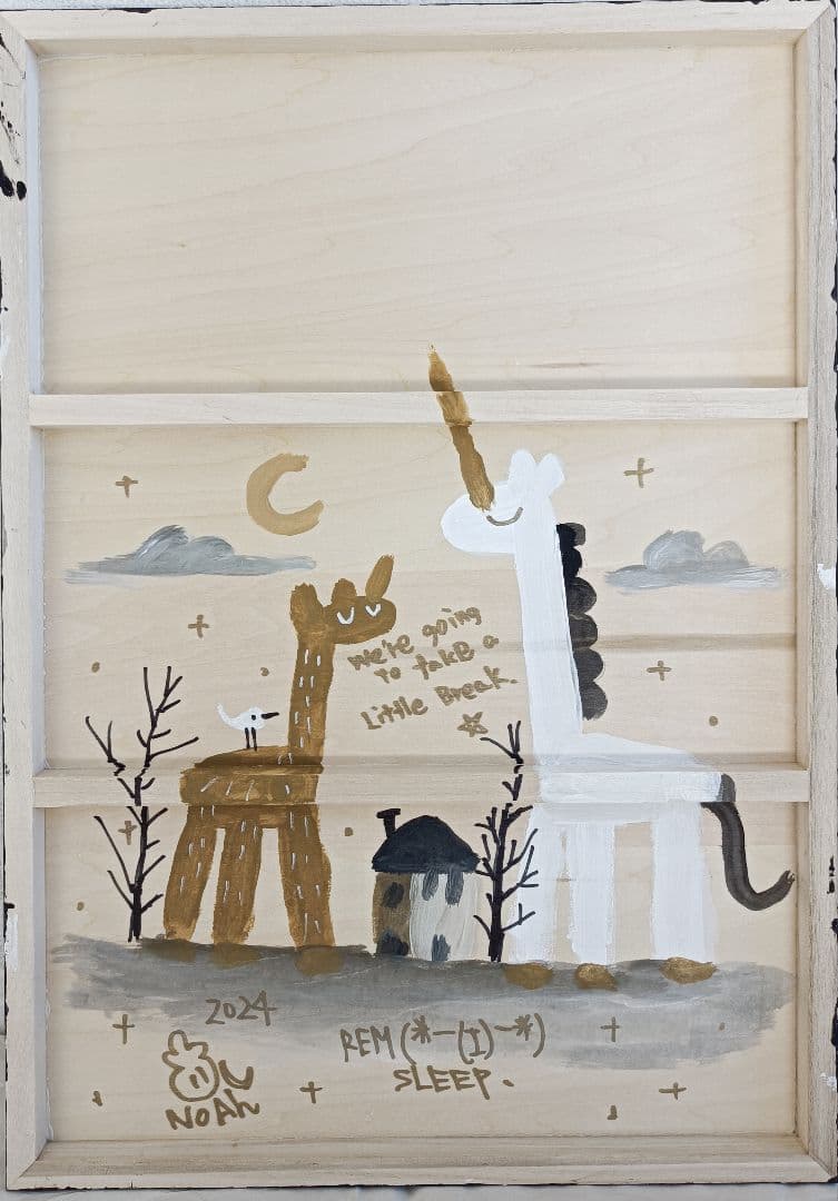 サ*ク様 ✿月野乃亜 原画 2024年／594×420mm 現代アート 2411