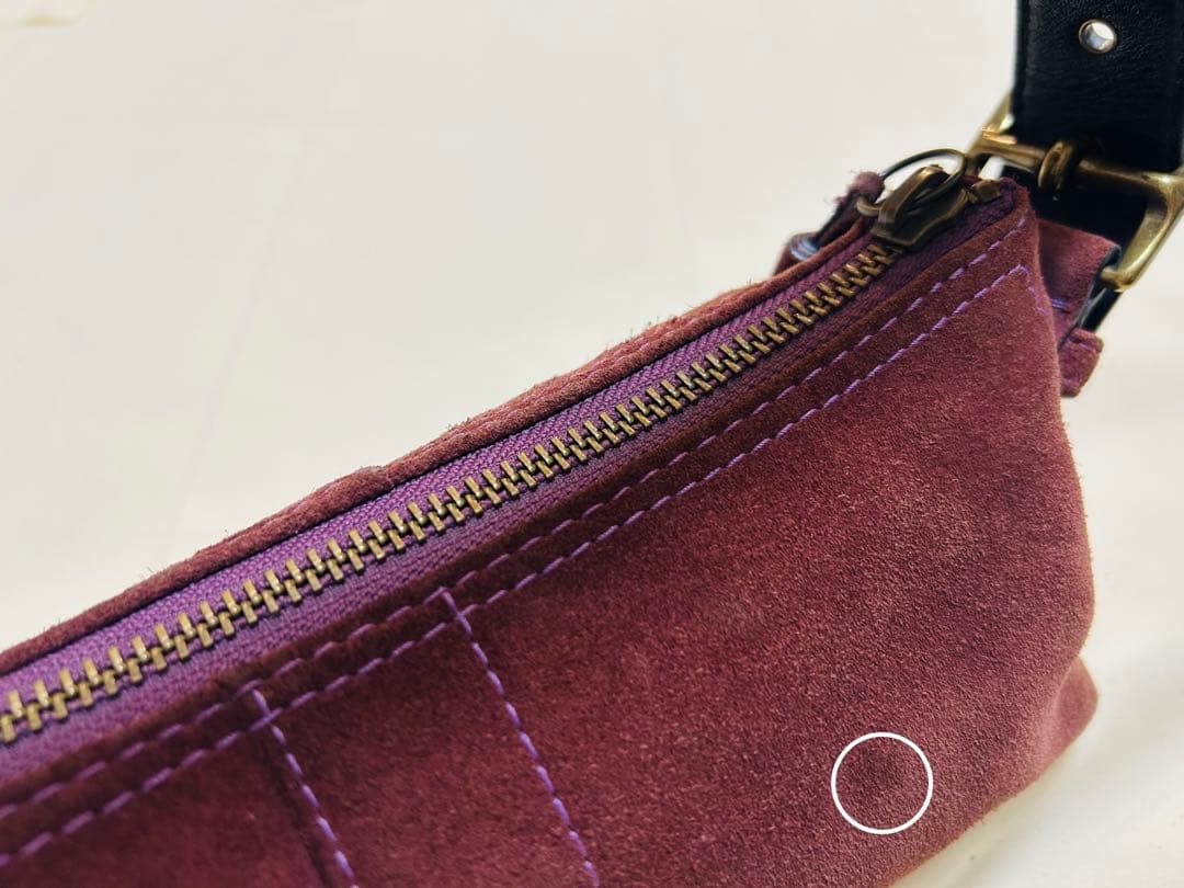 コーチ★ COACH 紫 スエード ヴィンテージ バッグ