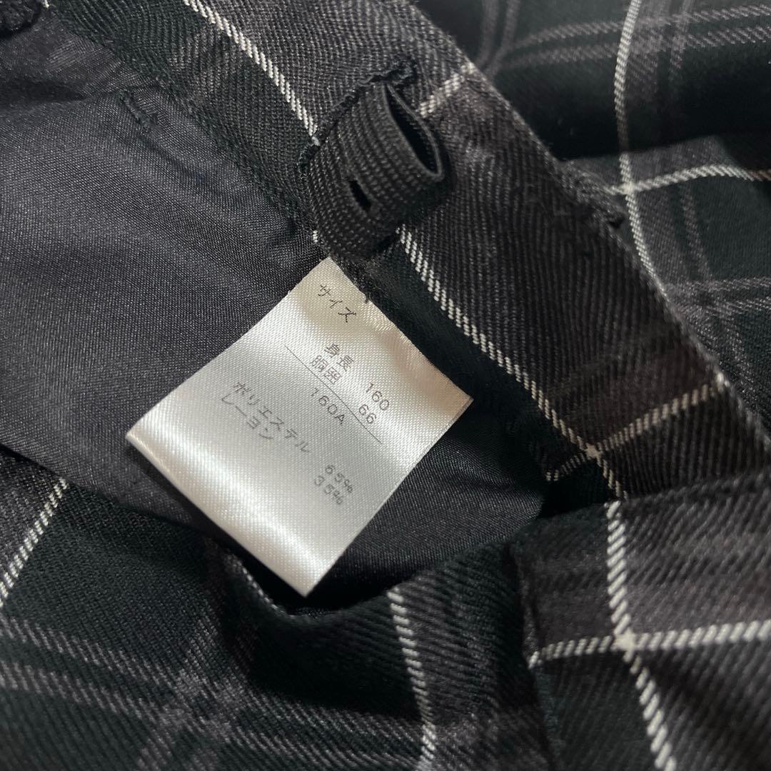 男の子 フォーマルスーツ 160 受験 卒業式 スーツセット チェックズボン