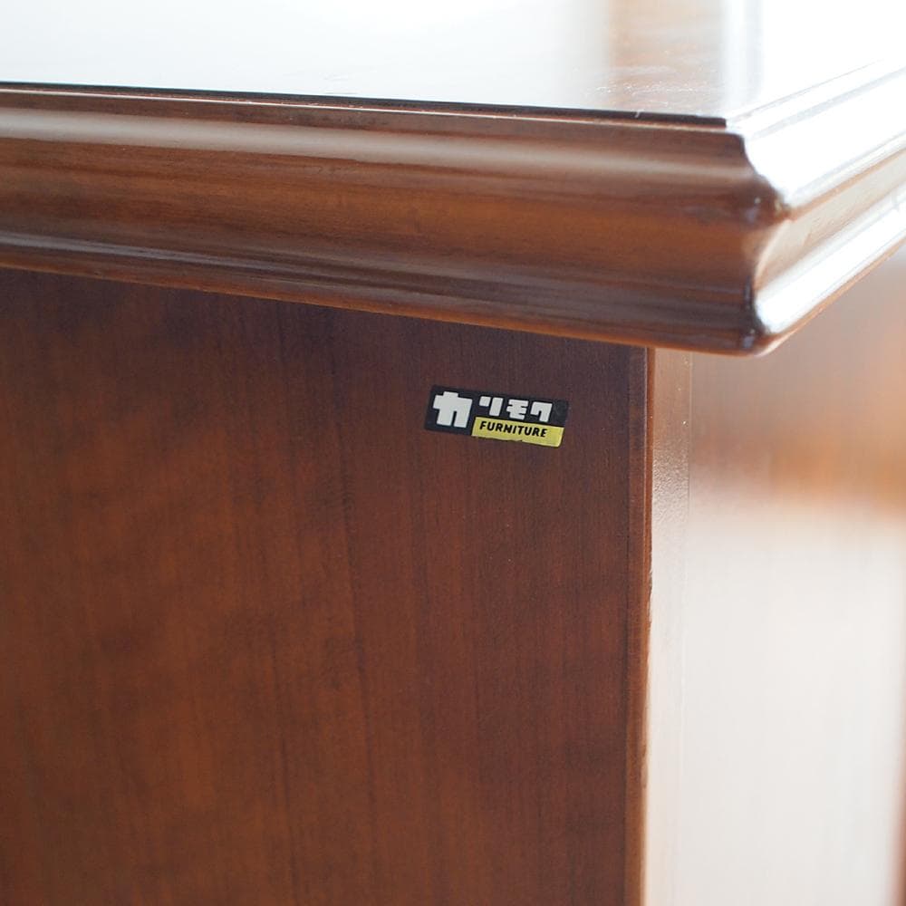 オールドカリモク コロニアル 両袖デスク 鍵無 ビンテージ ZR24010