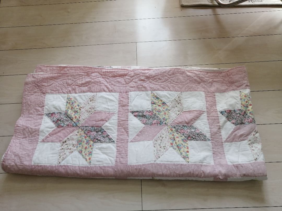 パッチワーク　ベッドカバー　マルチカバー