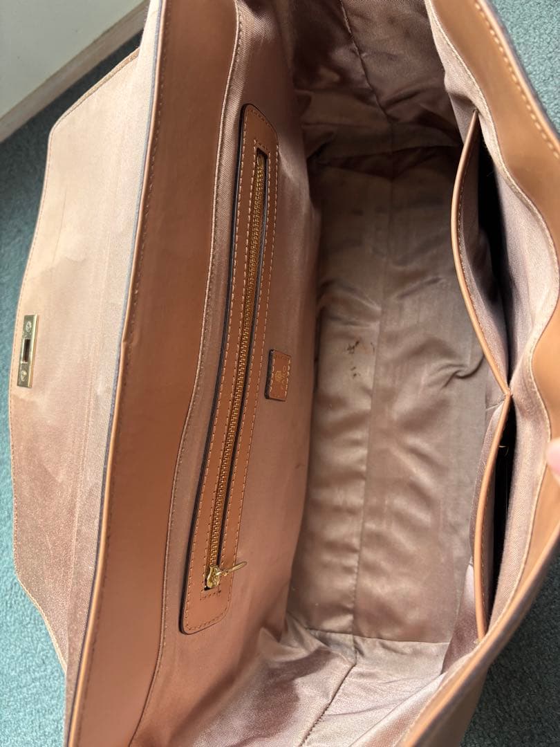 【FARO】定価5万　FLAP BRIEF MAT-LEATHER レザーバッグ