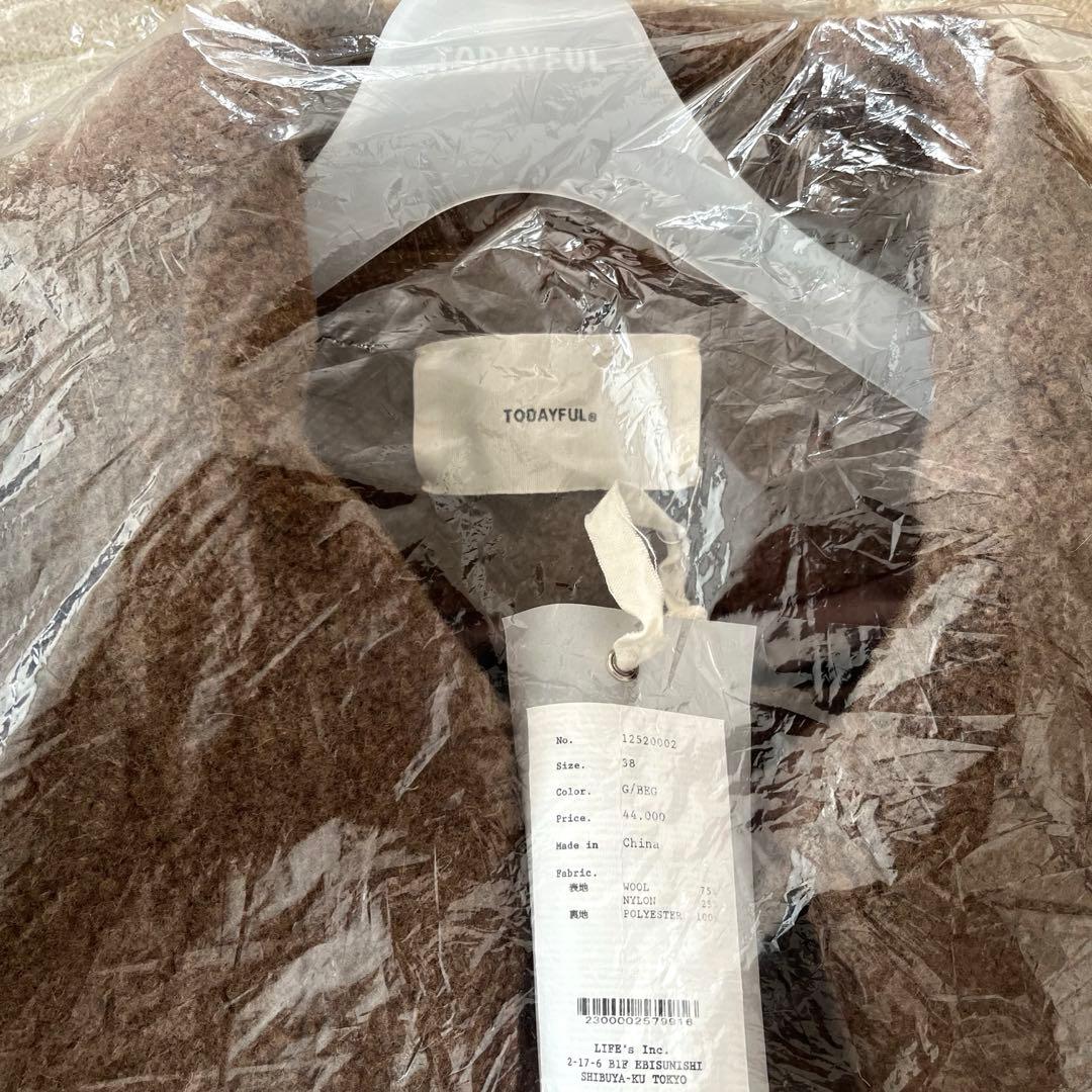 【新品タグ付】TODAYFUL StandcollarBoucleJacket