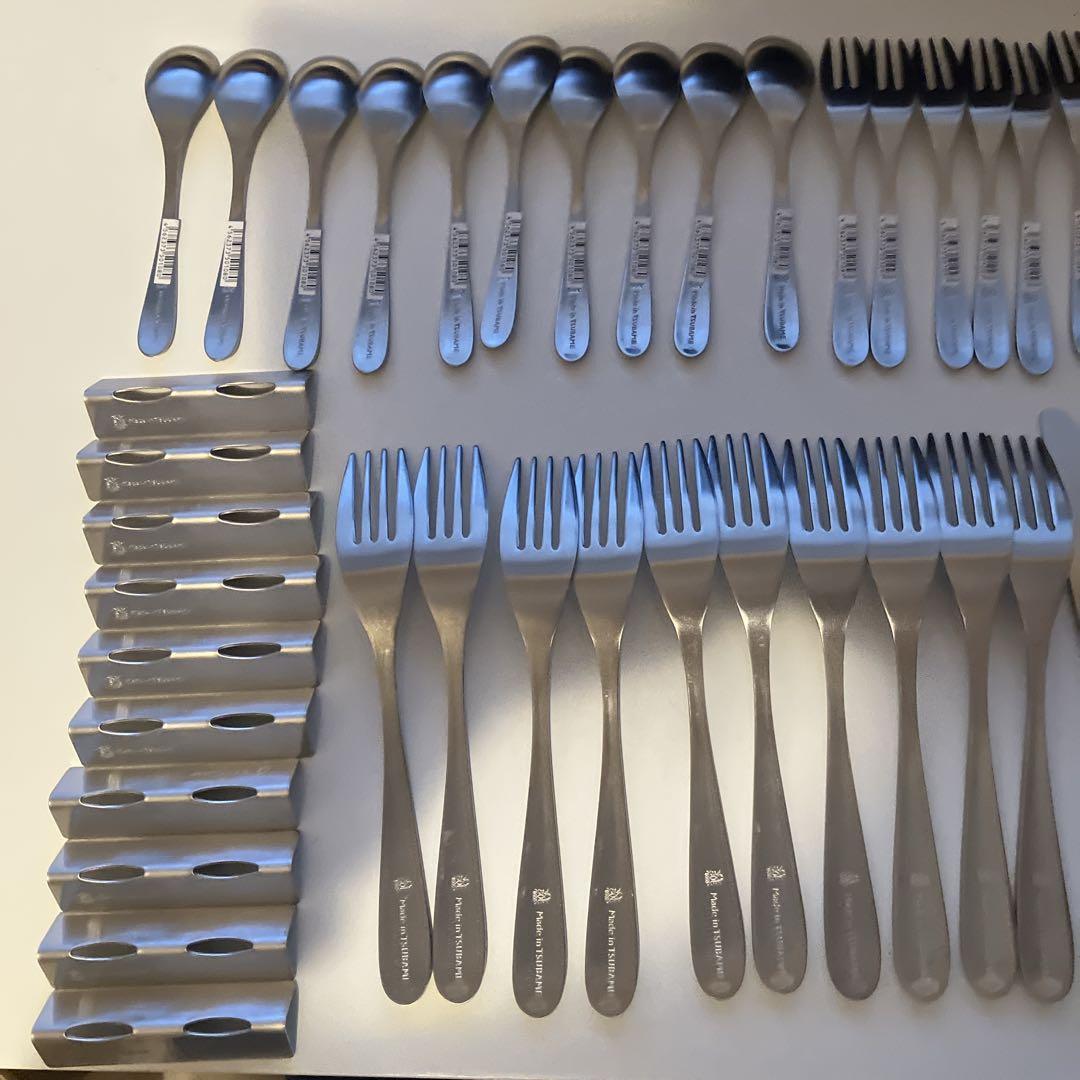 燕45 ナイフ5 フォーク大・スプーン小・フォーク小・レスト各10