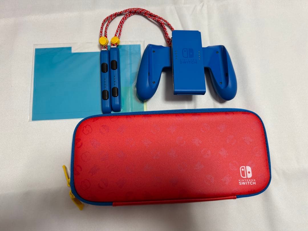 ☆美品☆Nintendo Switch マリオレッド×ブルー本体セット他