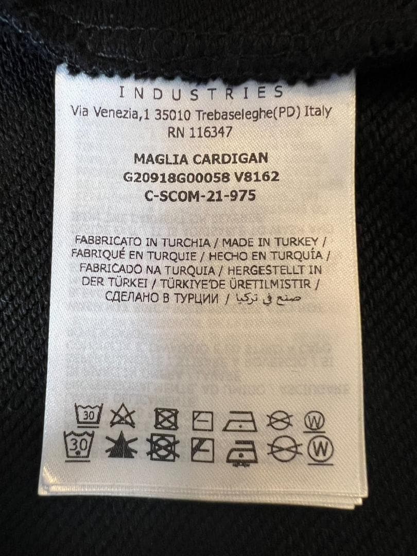 新品未使用☆MONCLER Strippedtricolor ジャージ S 黒色