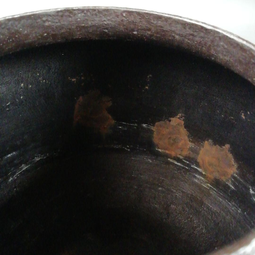 Ｗ１３１　茶釜　『利休好　阿弥陀堂釜』『釜師　菊池政光』『鉄釜』　共箱　茶道具