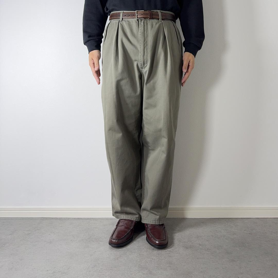 PoloRalphLauren90s初期タグUSA製ポロチノカーキ古着