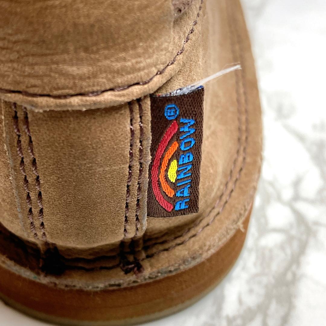 美品 レインボーサンダル モカ ローファー ブラウン 25cm 希少 スリッポン