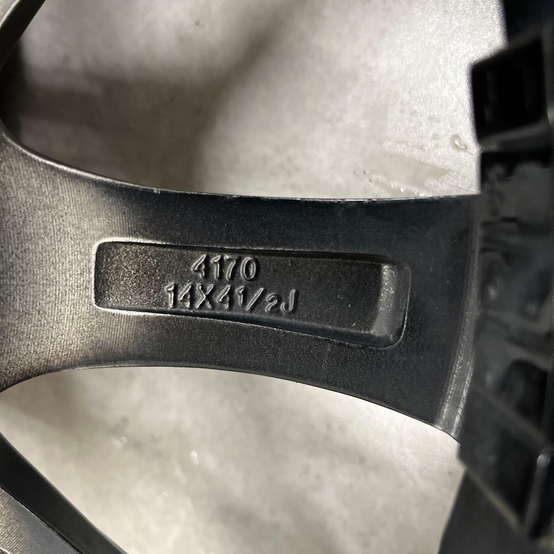 BROOK アルミホイール14インチ　4本　タイヤ付き155/65R14