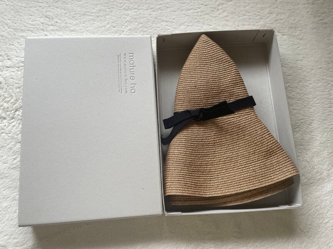 未使用Mature ha マチュアーハ BOXED HATボックスハット11cm