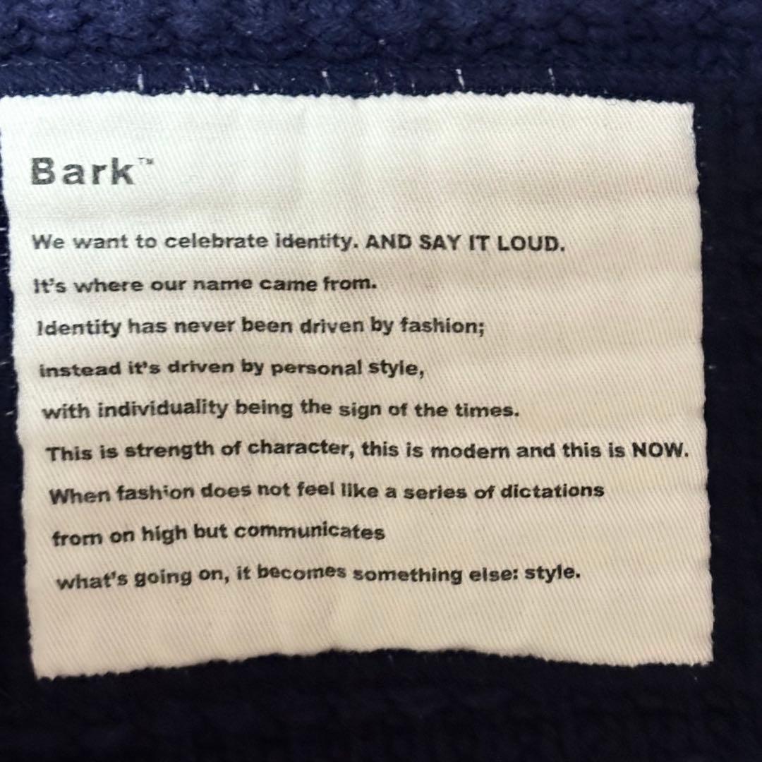 Bark バーク ダッフルコート ニット フード取外し 2way ネイビー M