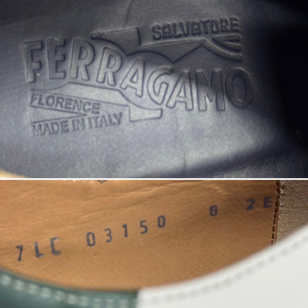 【未使用に近い】 Salvatore Ferragamo サドルシューズ 革靴