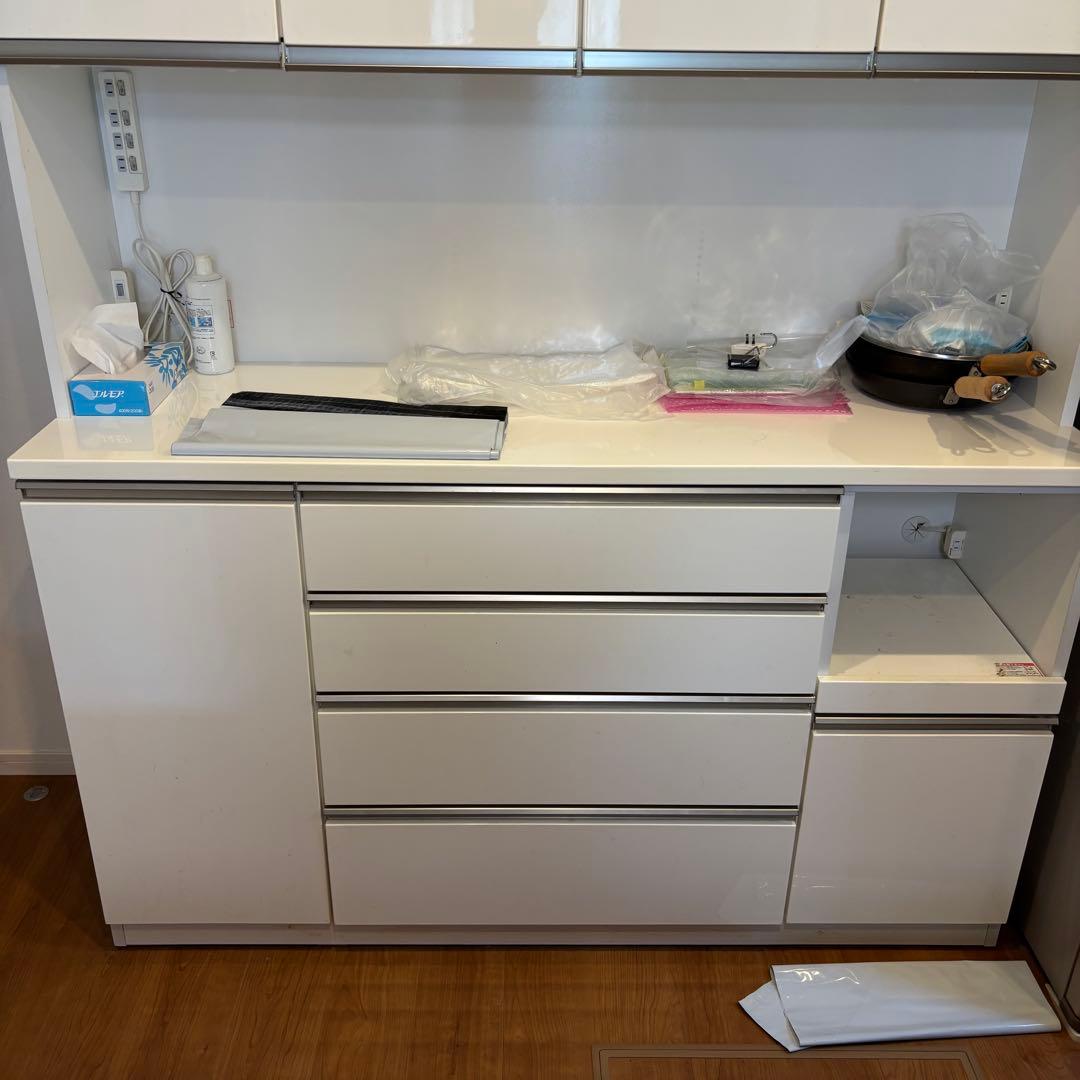 ニトリ　キッチンボード　160 ホワイトキッチン　収納　キャビネット