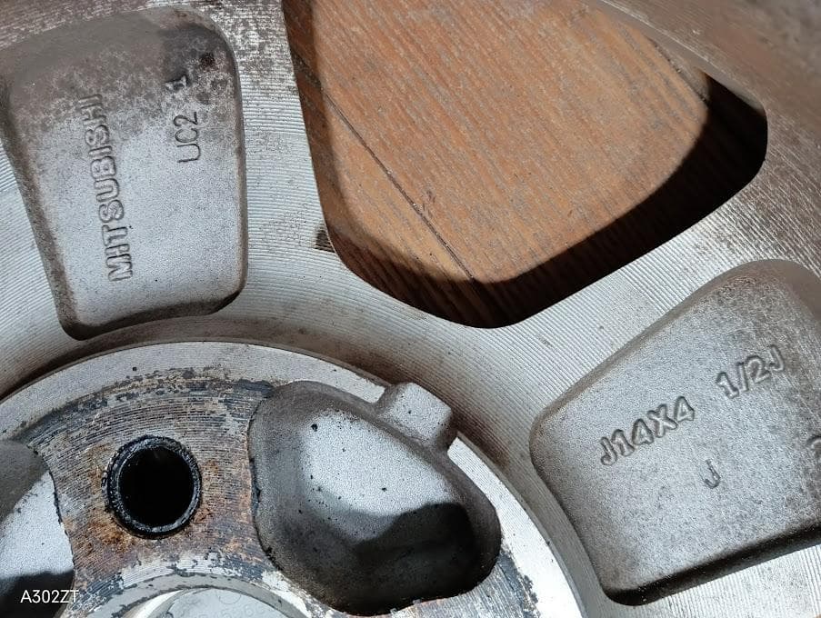 三菱 14インチ ミツビシ純正 EK ワゴン【富山】ミニカ 中古 アルミ 4本