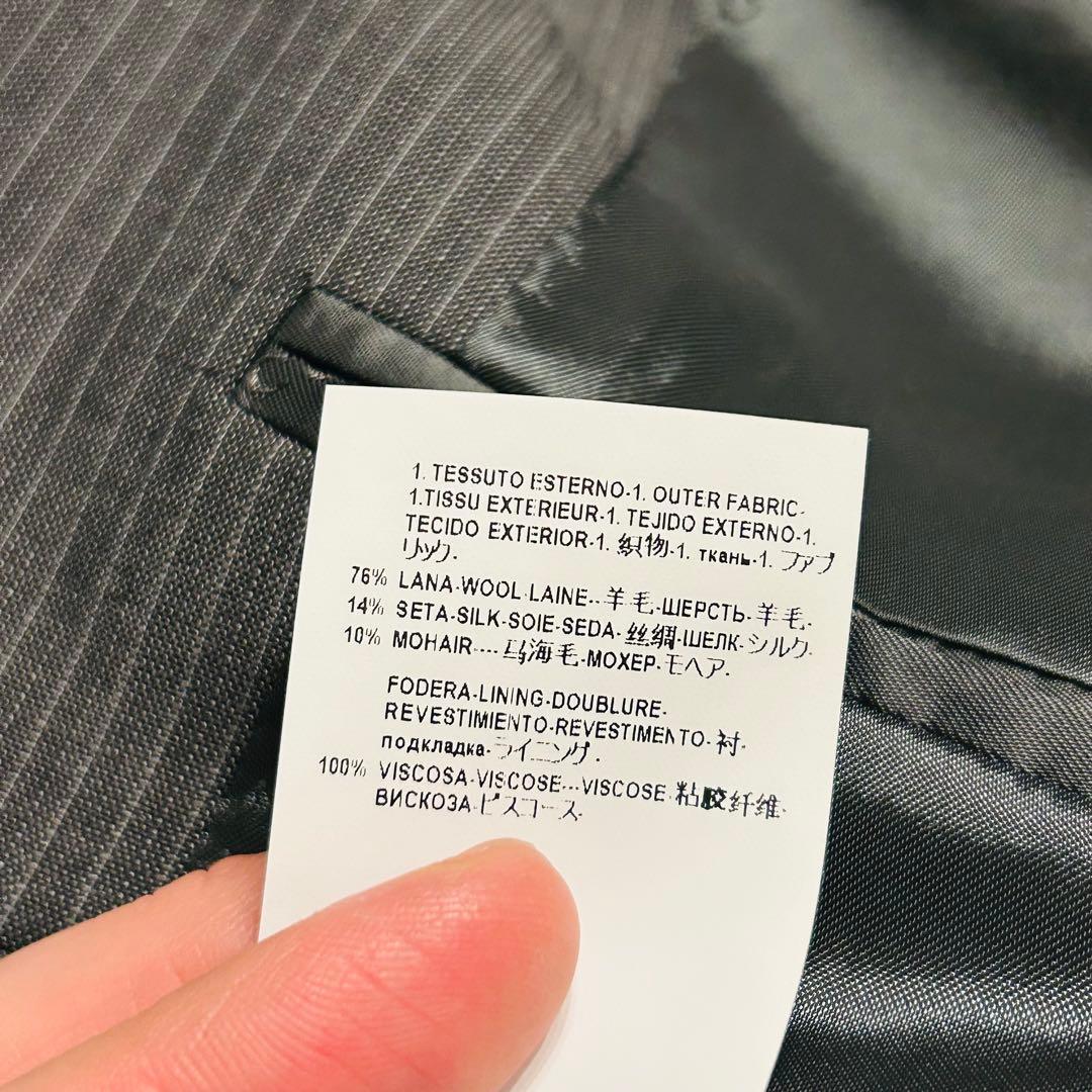 【新品未使用】ヴェルサーチェコレクション スーツ セットアップ グレー 48 M