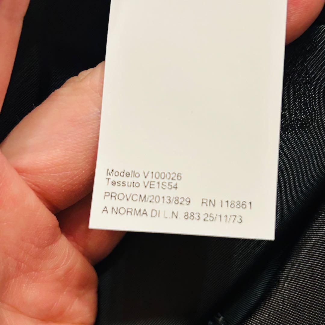 【新品未使用】ヴェルサーチェコレクション スーツ セットアップ グレー 48 M