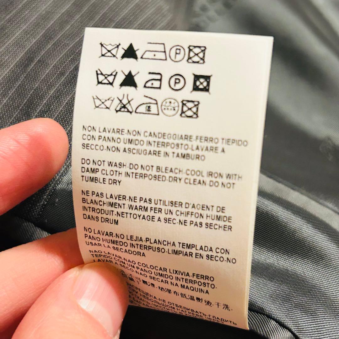 【新品未使用】ヴェルサーチェコレクション スーツ セットアップ グレー 48 M