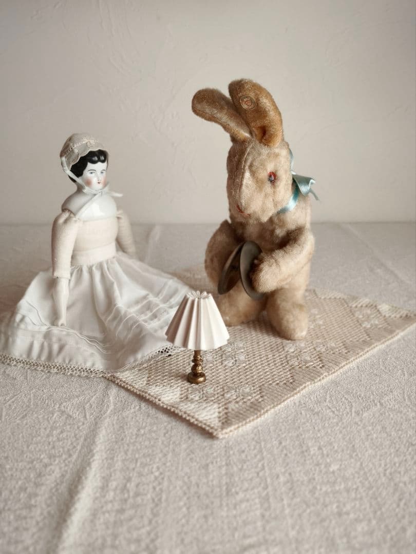 【キラキラさま】vintage ❀ ゼンマイ仕掛けの シンバル うさちゃん