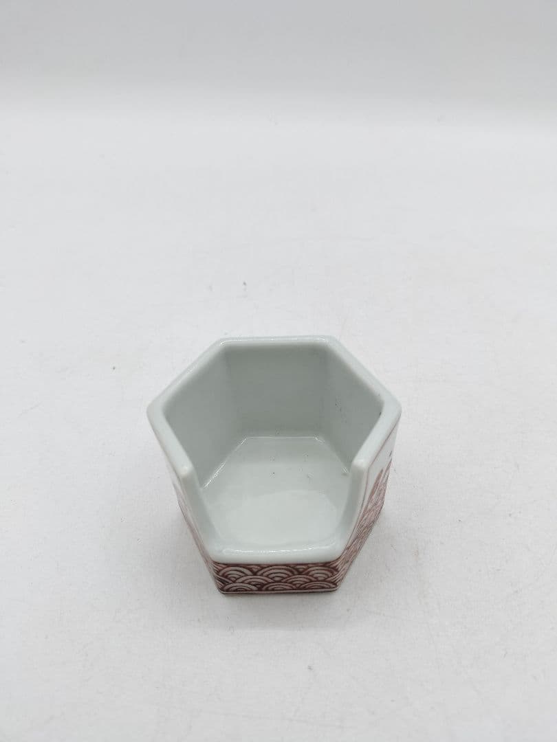 c729 煎茶 盆巾巾筒 青海波 北村和煌 茶道具 古物