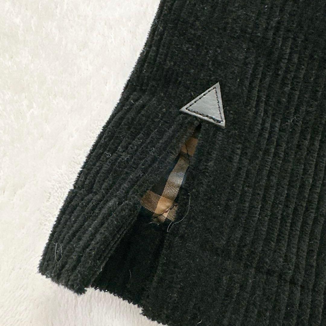 アクアスキュータム　コーデュロイ　アルパカ混　ダッフルコート　S