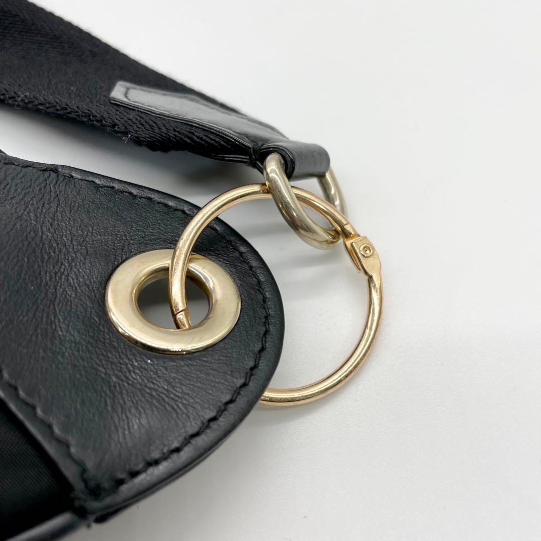 ostrich ジミーチュウ ナイロン レザー ボディーバッグ ロゴ