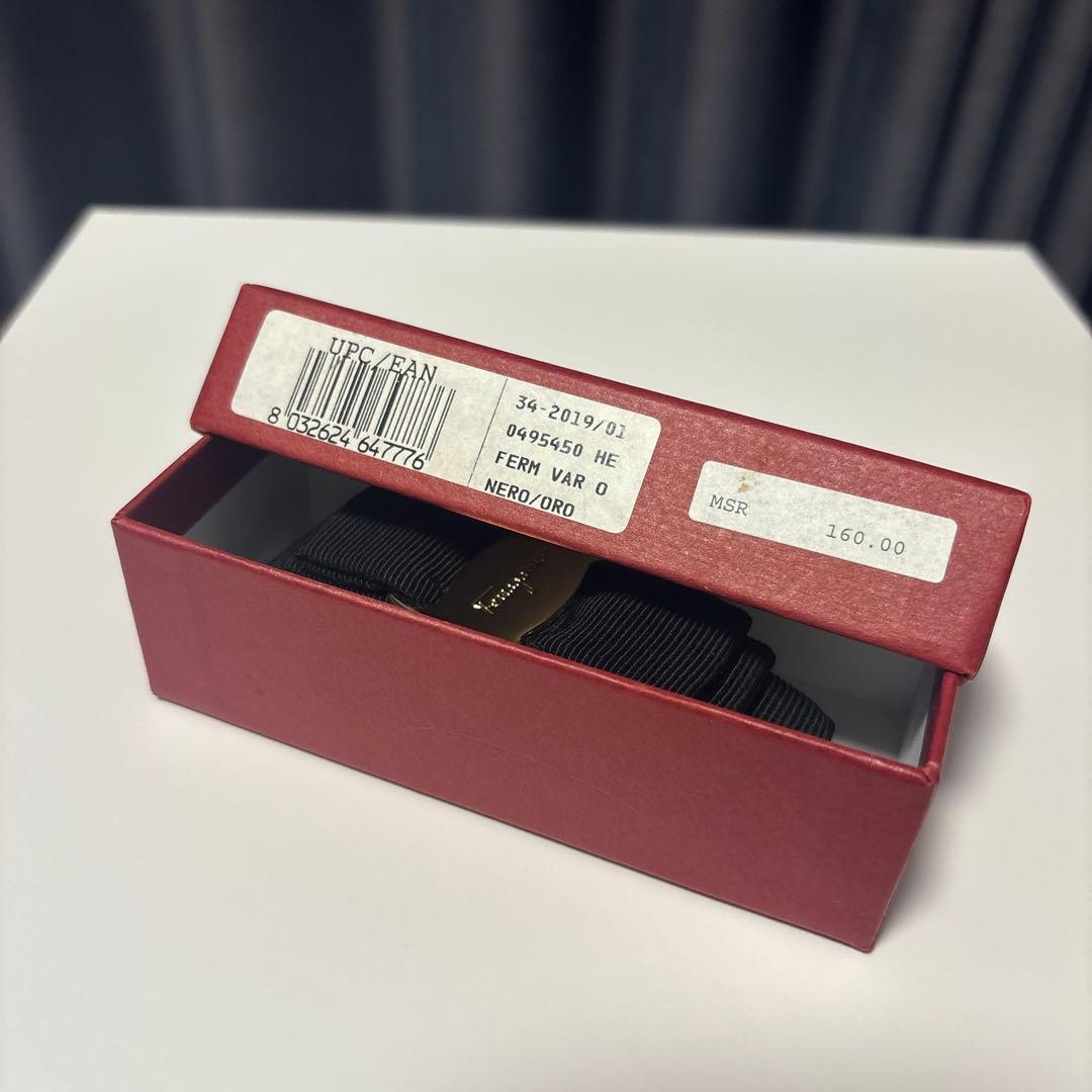 Salvatore Ferragamo 黒リボンヘアアクセサリー