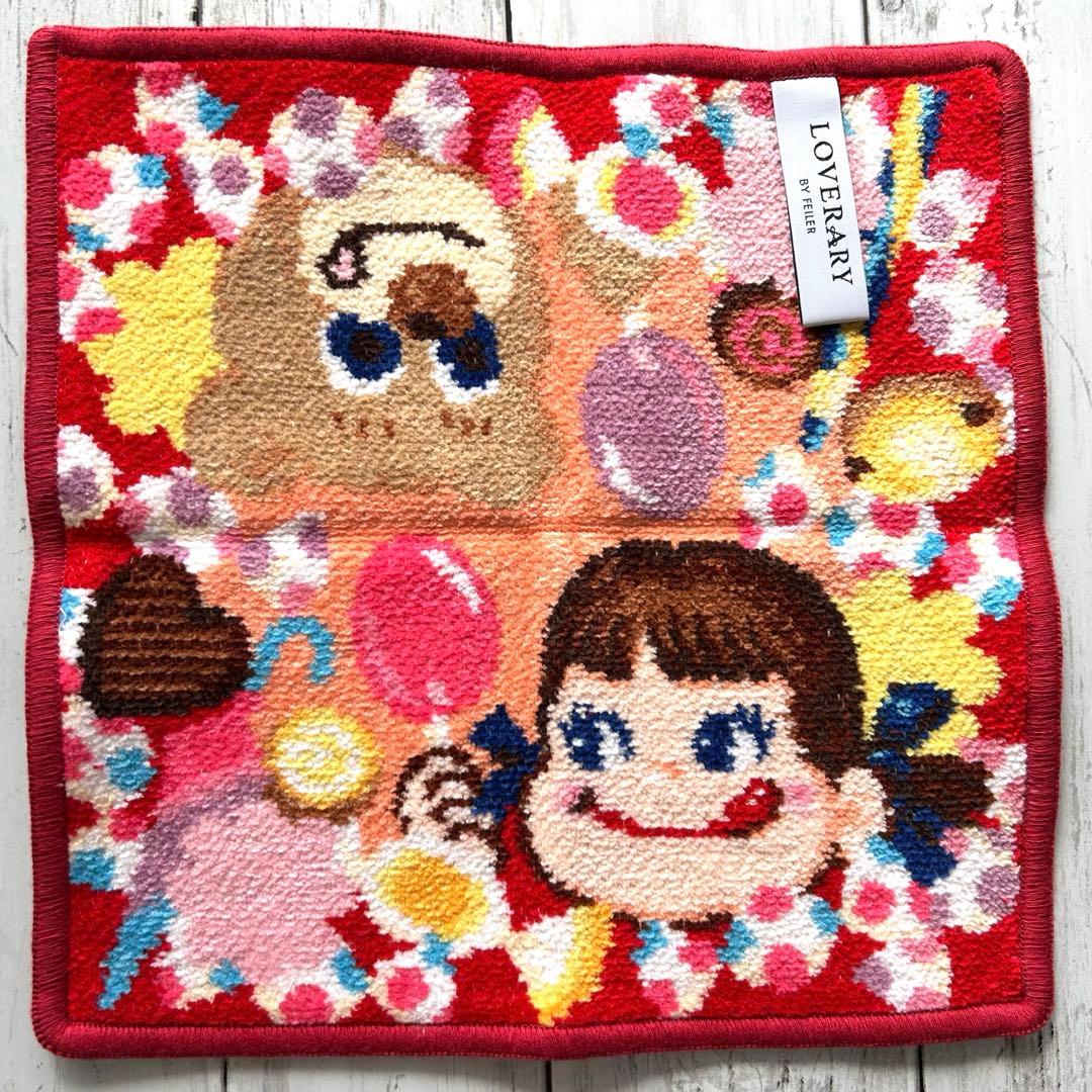 【新品未使用】フェイラー ペコちゃん ハンカチ2枚セット 【廃盤品】
