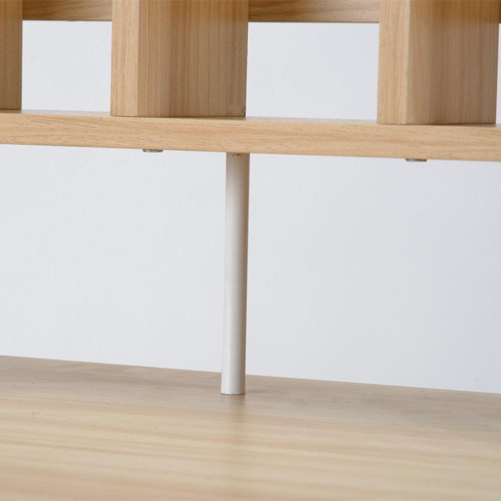 引き出し付き パソコンデスク 学習机 勉強机 ミシン台 収納付き 天然木目調