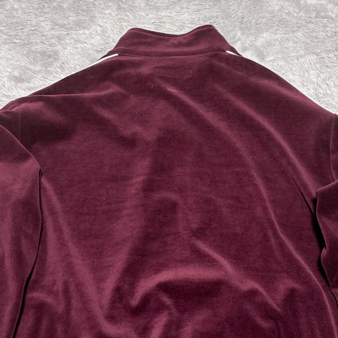 【即完売モデル】ブラックアイパッチ　ベロア　ジップアップ　スウェット ジャージ