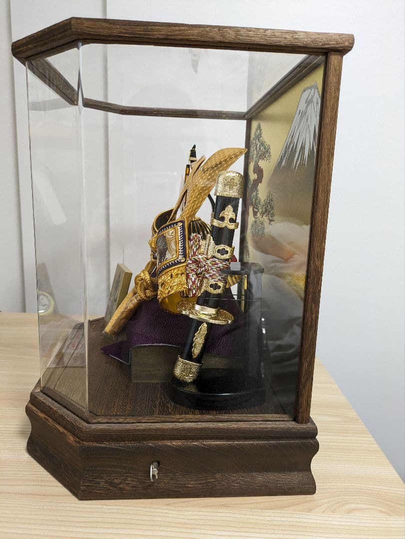 久月 五月人形 兜 オルゴール付き