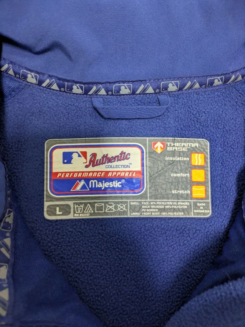 【MLB公式/未着用】ロサンゼルスドジャース ジャケット L Majestic製