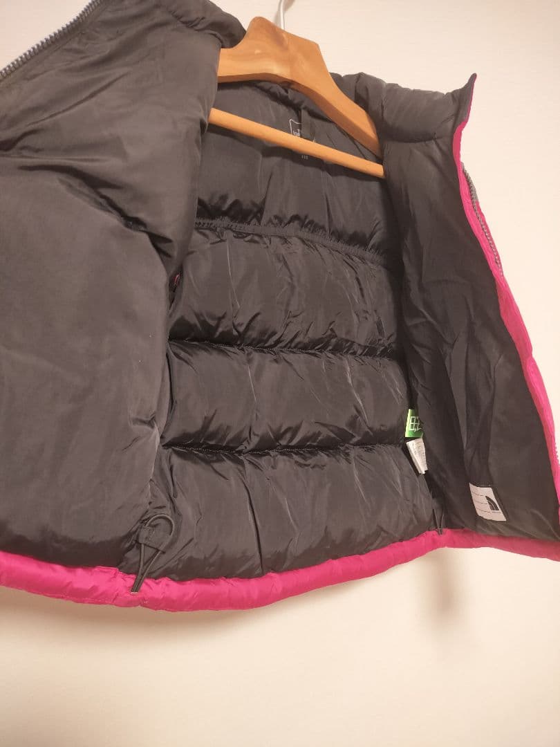THE NORTH FACE ダウンジャケット ピンク/黒　サイズ110