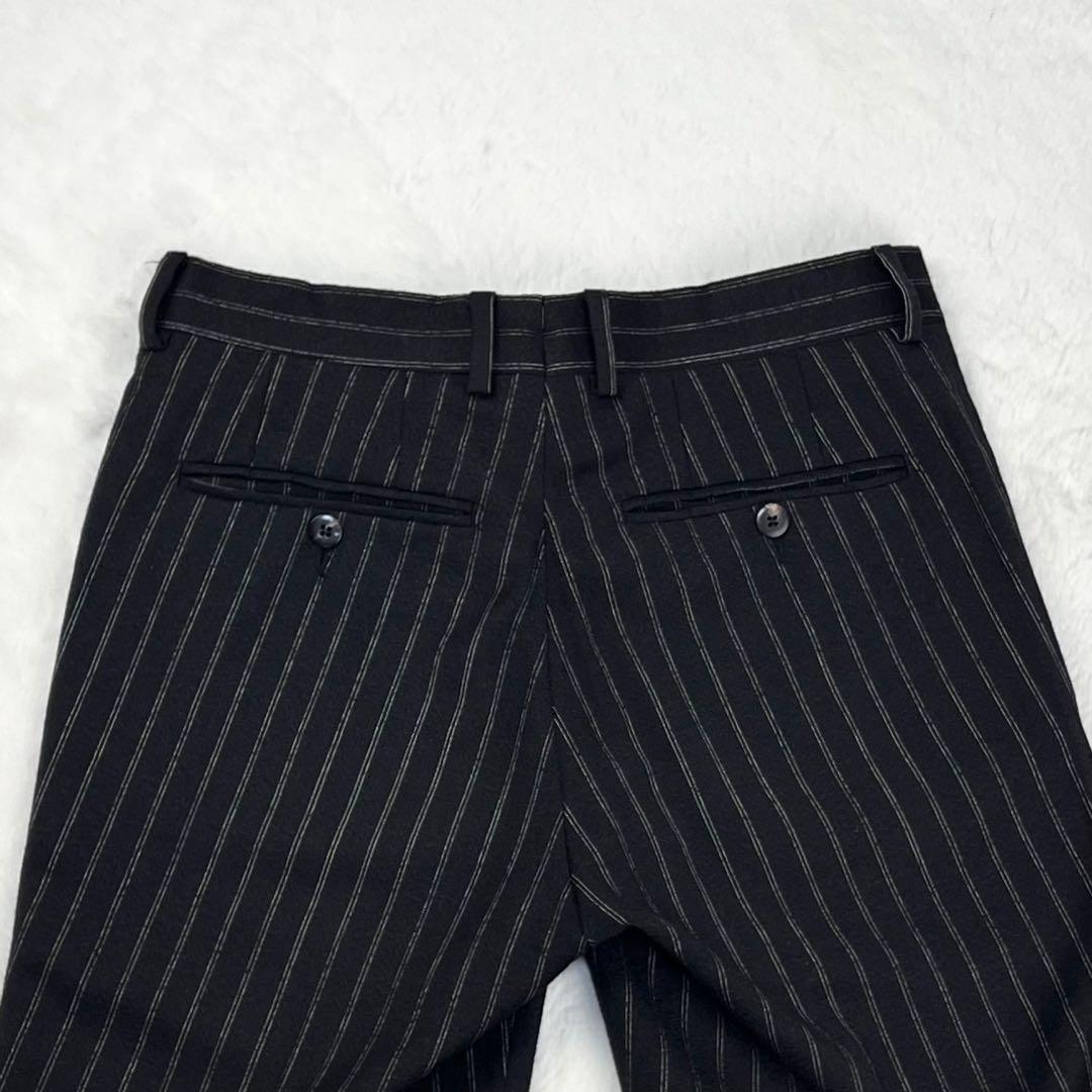 極美品 BOGLIOLI カシミヤ混 トラックストライプ スーツ 44