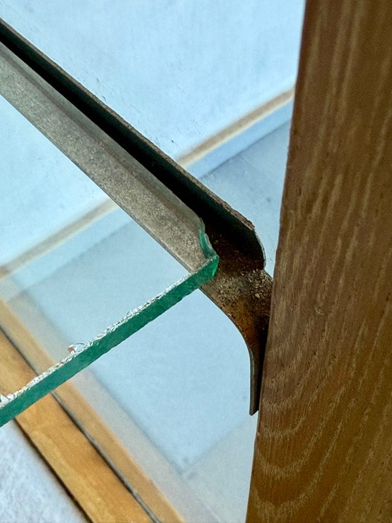 引取り限定 木枠 ガラス ショーケース 陳列棚 飾り棚 パンケース 古家具 什器