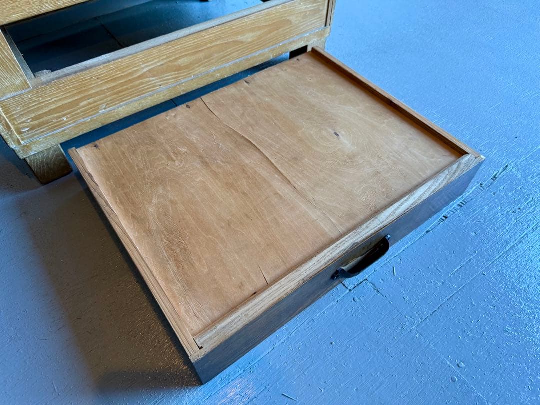 引取り限定 木枠 ガラス ショーケース 陳列棚 飾り棚 パンケース 古家具 什器