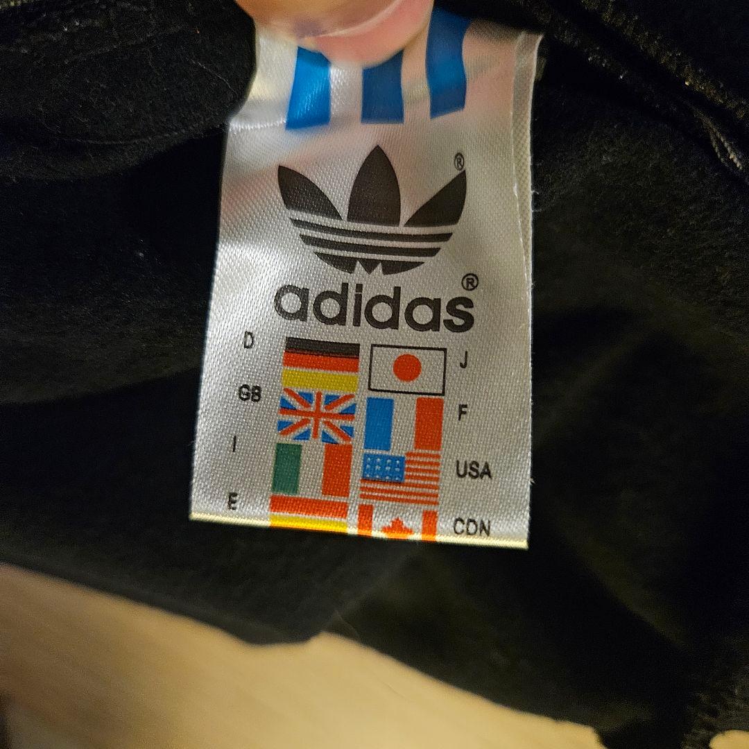 adidas CHILE62 ジャージ 上下セット L ブラック レッド 光沢