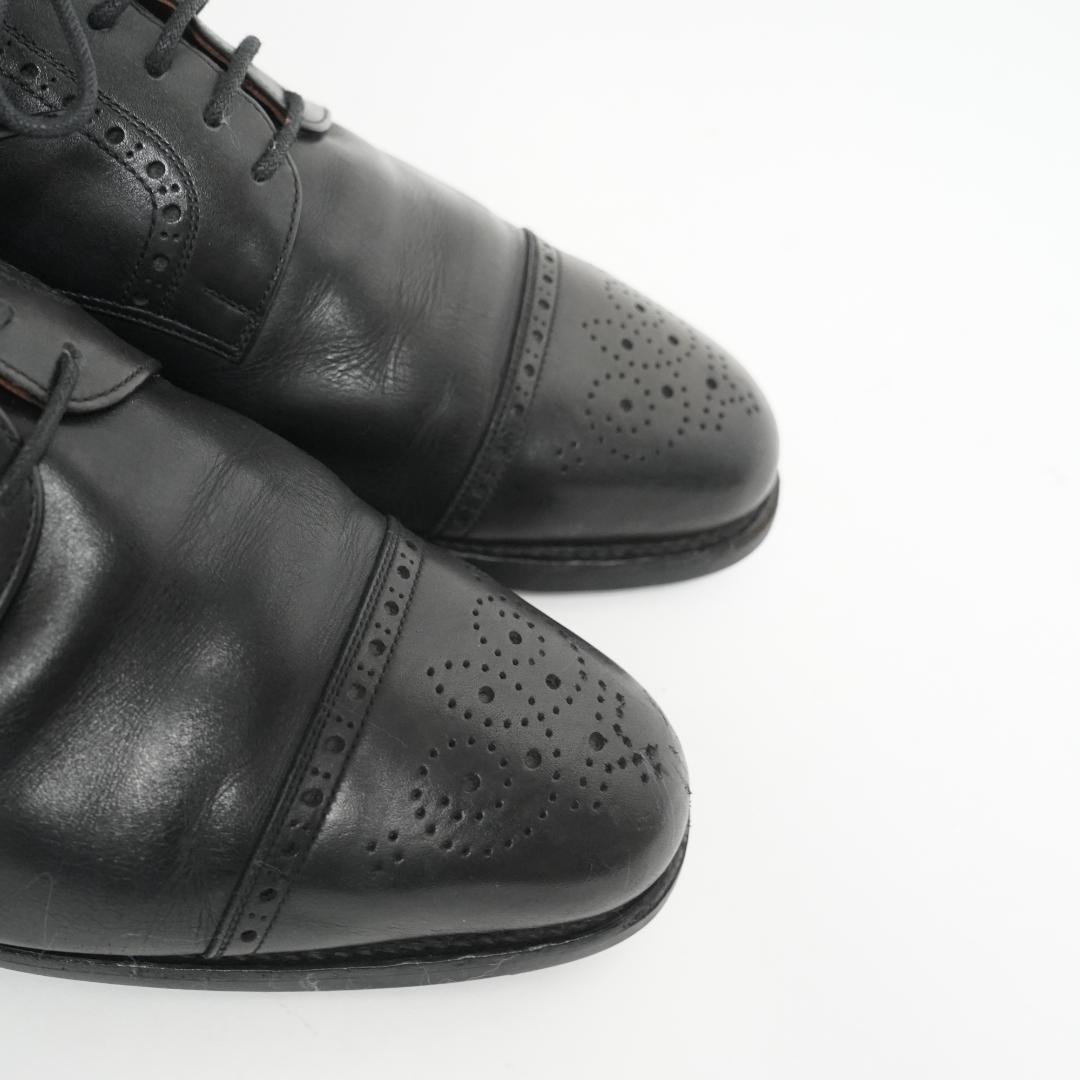 【美品】スコッチグレイン 革靴 レザー 本革 メダリオン ビジネス 26cm