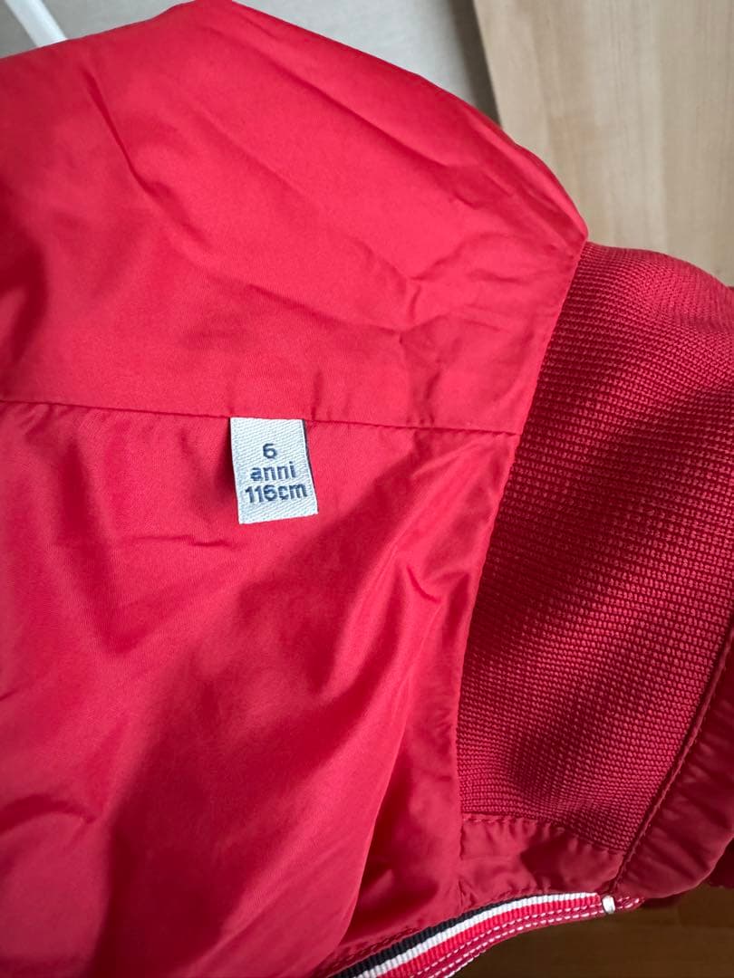 MONCLER レッド フード付きジャケット 6