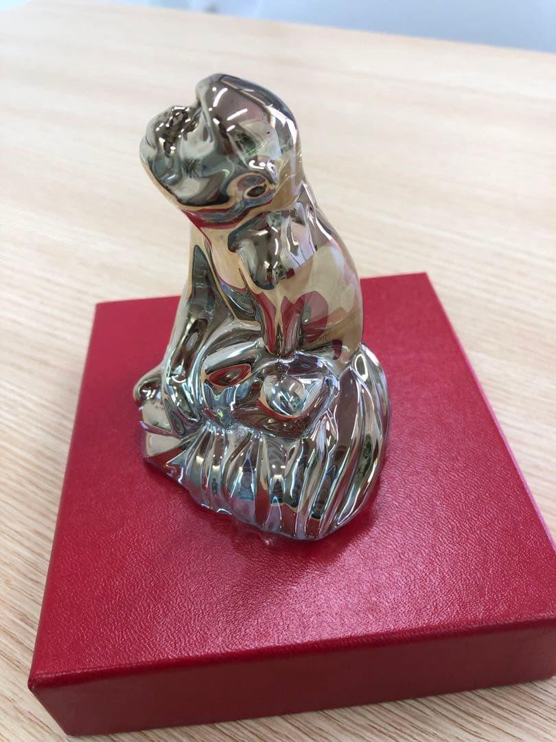 Baccarat 猿の置物 専用箱付き