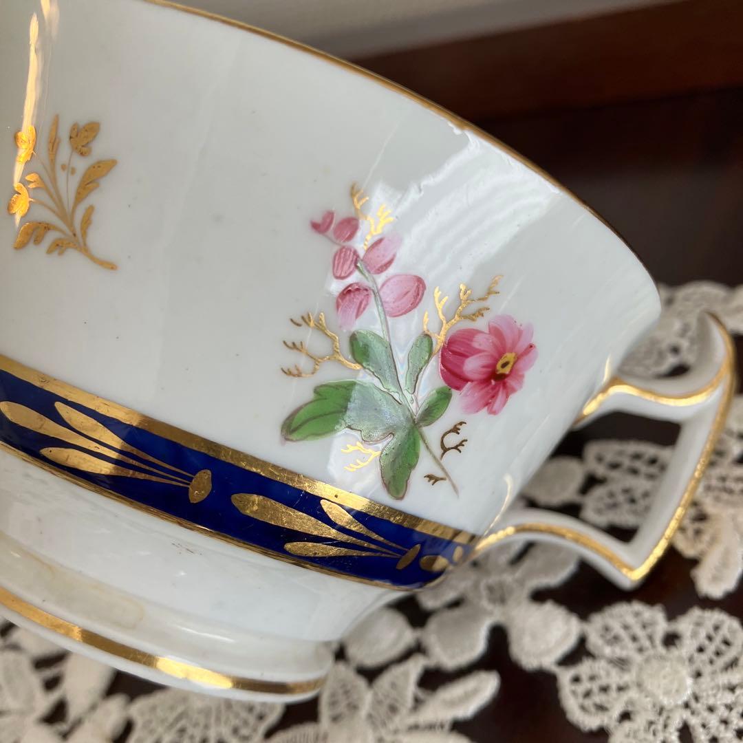 英国アンティーク　稀少チャールズボーン　薔薇絵トゥルートリオ