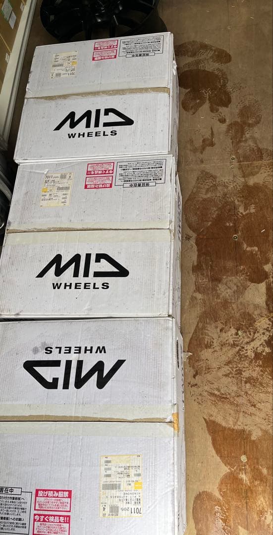 テスラホイールMID TW027 マットブラック 4本セット