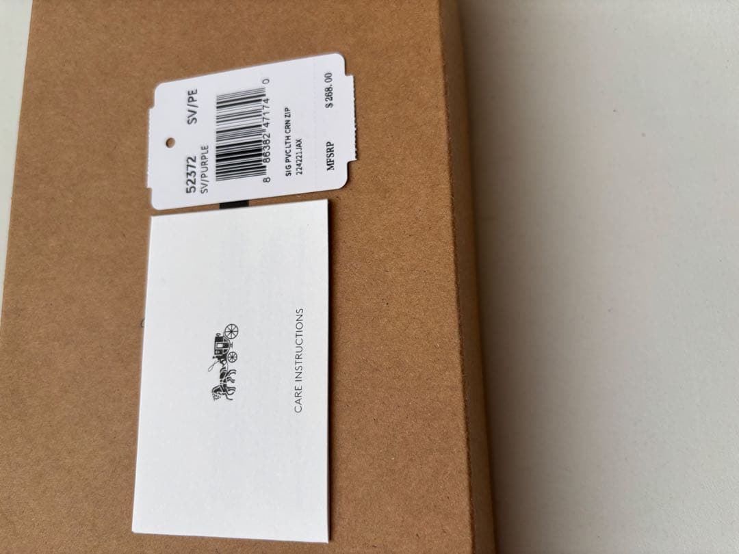 COACH パープル 長財布　新品　未使用