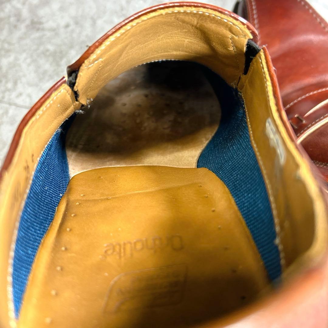 極美品【REGAL】12AL/リーガル ローファー/エアローテーション/革靴/茶