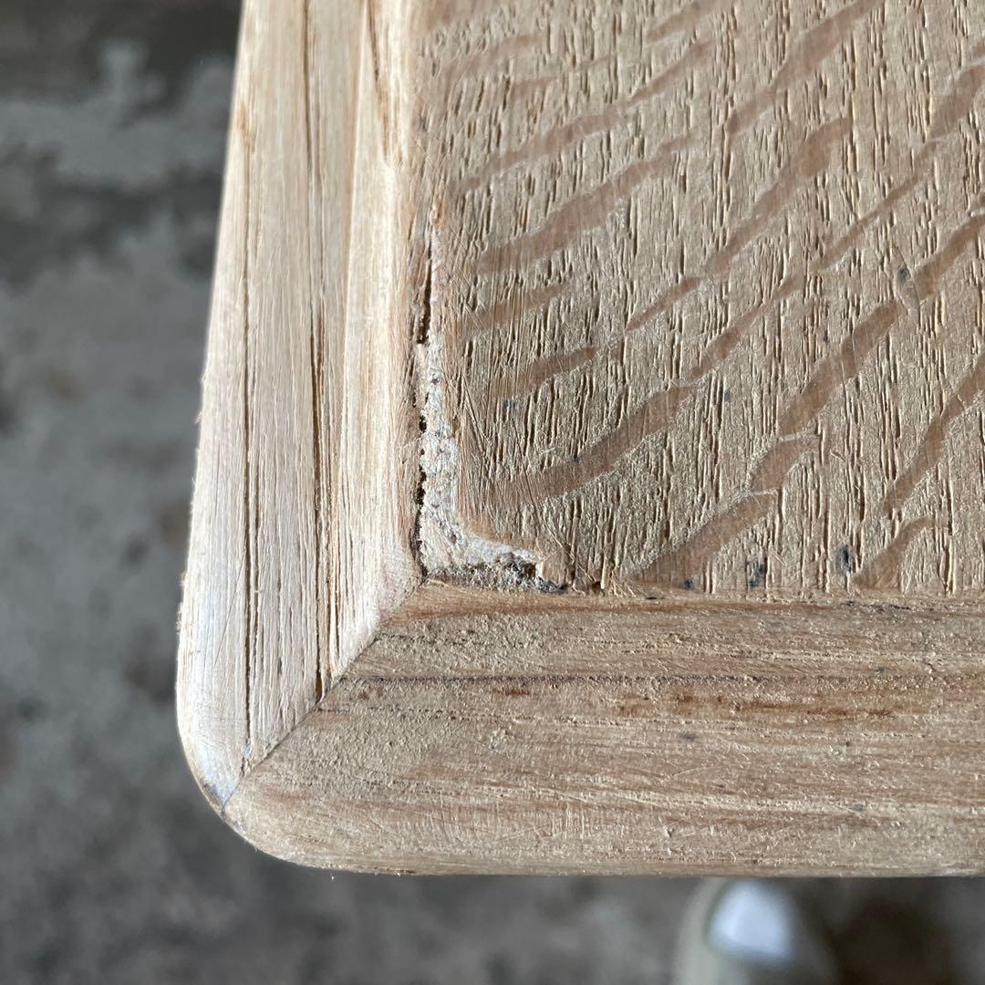 kkeeビンテージ　ダイニングテーブル デスク　作業台猫脚　剥離