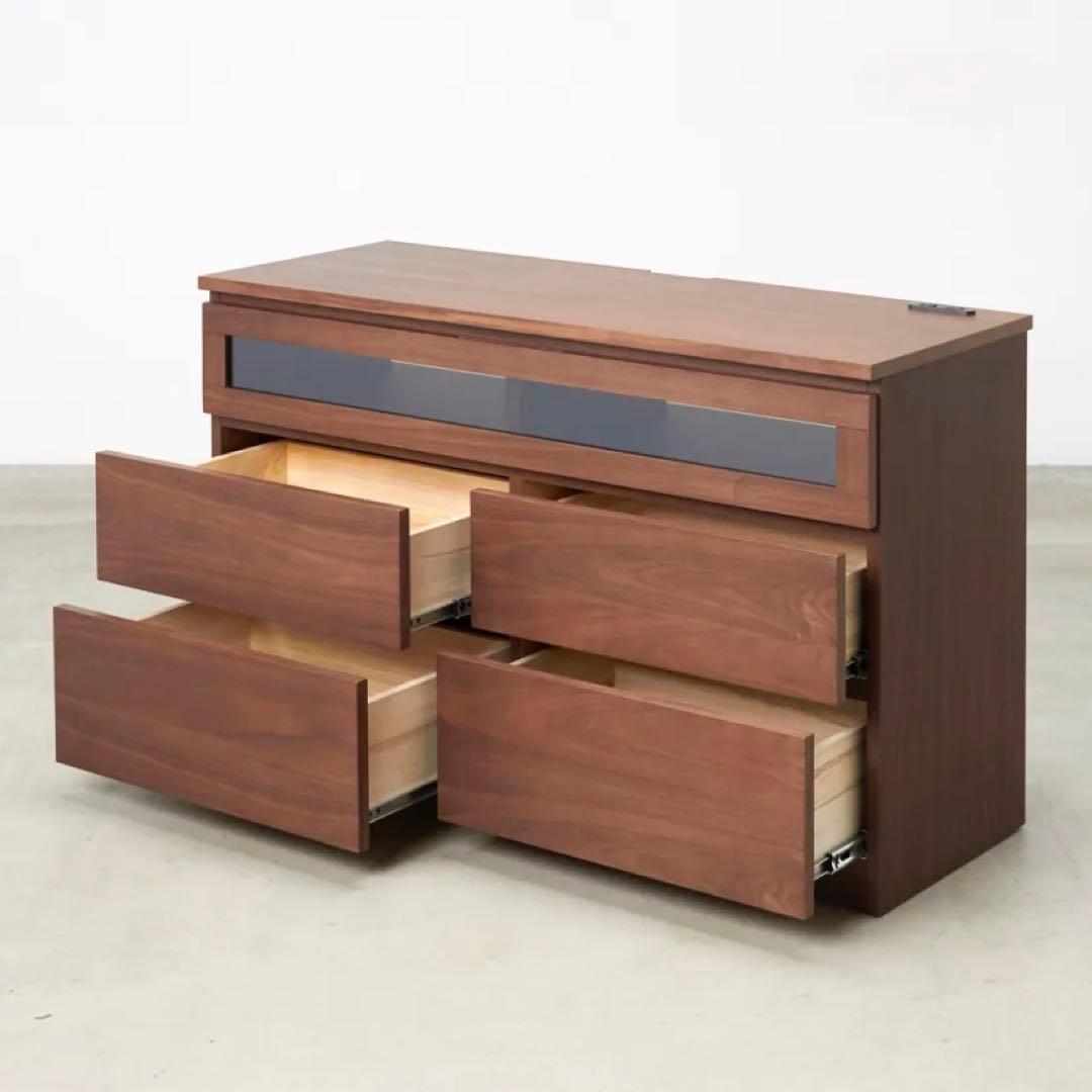 dinos Volga ヴォルガ ウォルナットシリーズ テレビ台(チェスト付)