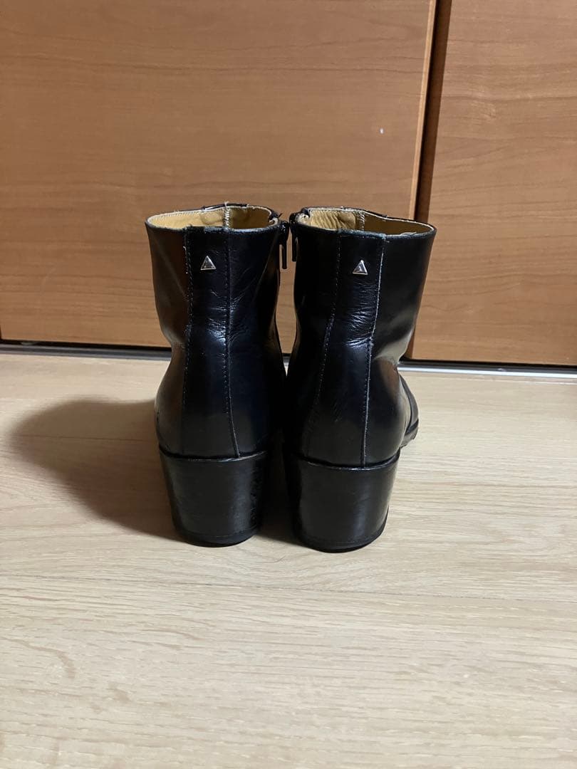 Simon Fournier ヒールブーツ サイドジップ メンズ スムース