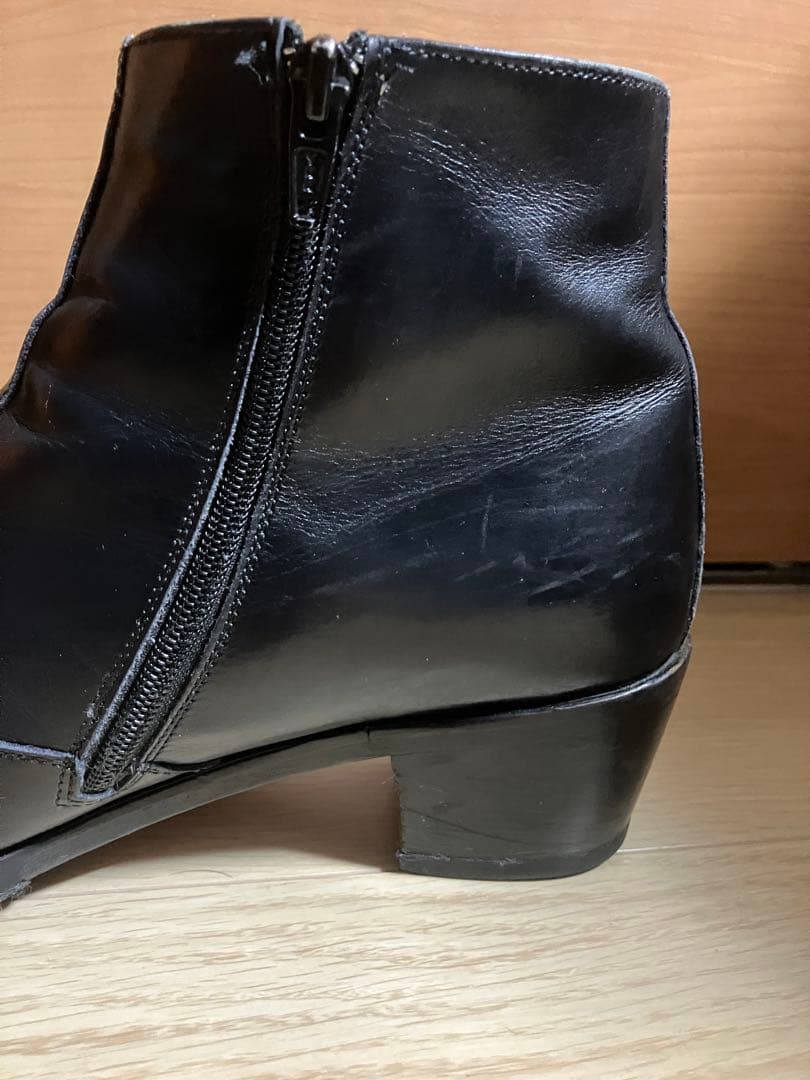 Simon Fournier ヒールブーツ サイドジップ メンズ スムース