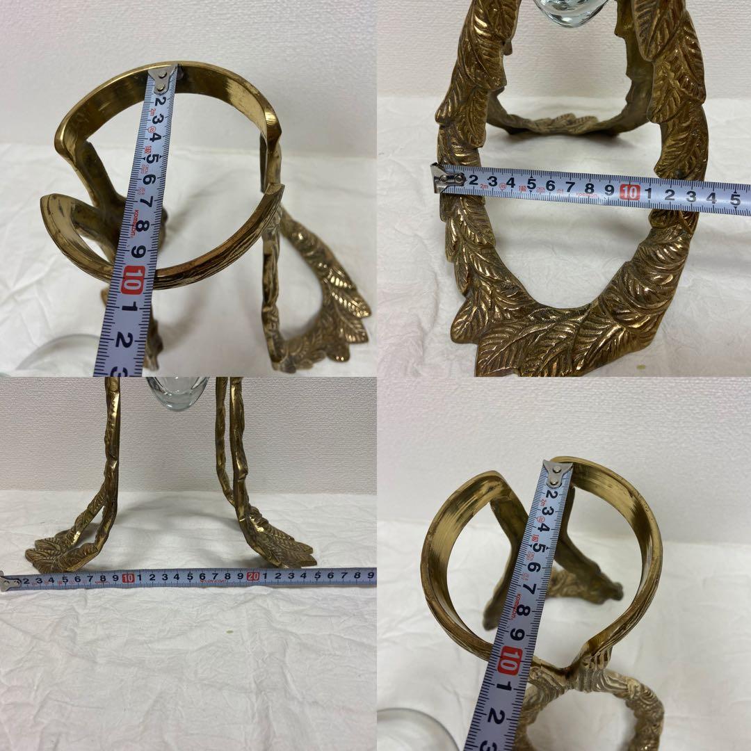 豪華/エレガント/真鍮/ブラス/ガラス/花瓶/フラワーベース