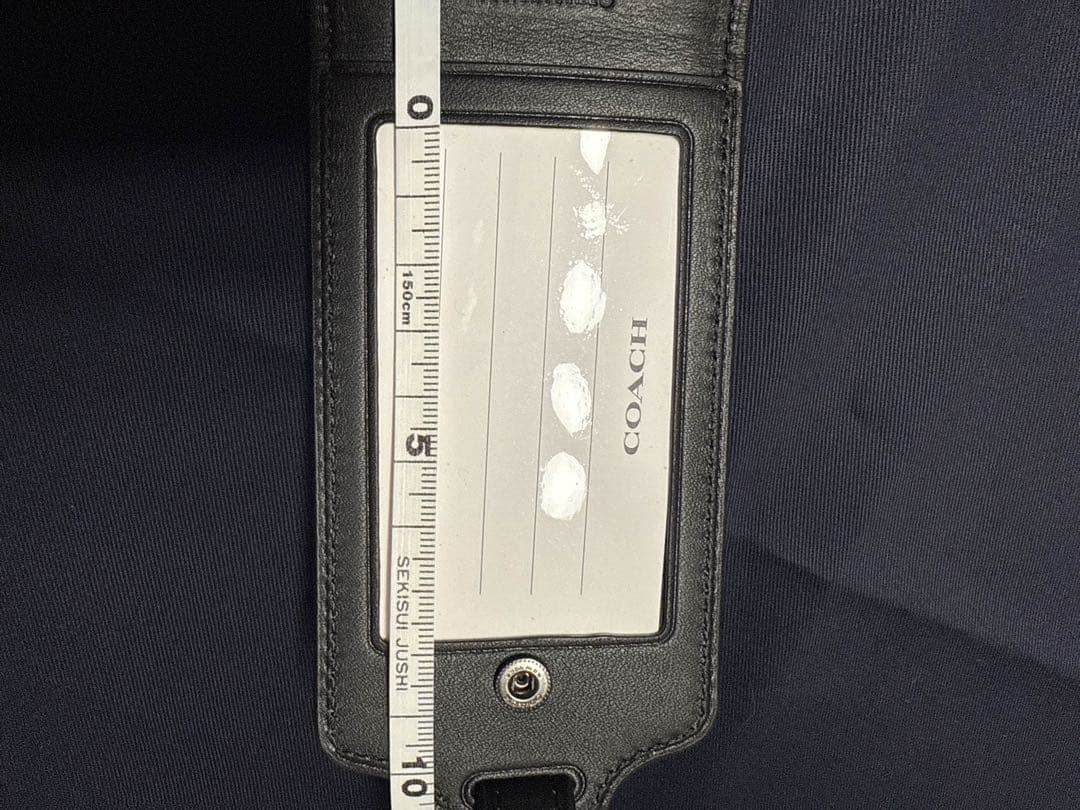 ☆期間限定品☆COACH ネームタグ シグネチャー ラゲッジタグ グリーンマルチ